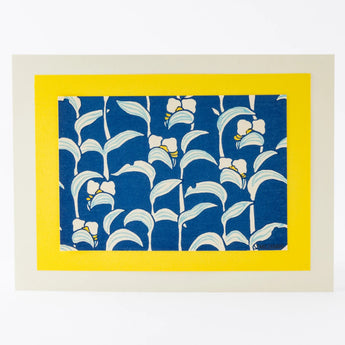Woodblock Print | Tsukigusa (Tsuyugusa) | Created by Sugiko Harada | Kyoto Intaria Art | Chikushindo Chikushindo