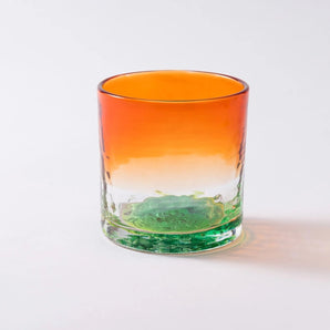 ロックグラス - 残波の夕日 | 琉球ガラス タンブラー | 沖縄 RYUKYU GLASS WORKS 海風 RYUKYU GLASS WORKS 海風