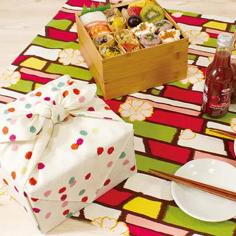Windproof umbrella bag 70cm with ring | Sakura pattern Modan Girl | Organic cotton | Musubi Musubi