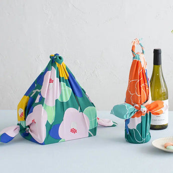Wind Bath Towel 70cm | Kitami Cedar / Blue Green | Aqua Drop (Water Repellent) - Adeline Klam | Poliestel | Musubi Musubi