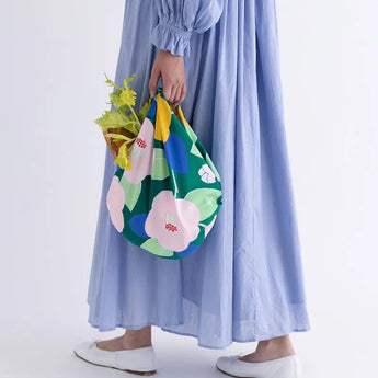 Wind Bath Towel 70cm | Bamboo Cotton / Green | Aqua Drop (Water Repellent) - Adeline Klam | Poliestel | Musubi Musubi