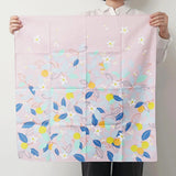 Wind Bath Towel 70cm | Striped Pattern / Rose Pink | Himemusu Series - Adeline Klam | Organic Cotton | Musubi Musubi