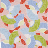 Wind Bath Curtain 70cm | Window Frame / Pink | Himemusu Series - Adeline Klam | Organic Cotton | Musubi Musubi