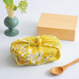 Wind Bath Mat 45cm | Kohare Mimoza Yellow | 100% Cotton | Musubi Musubi