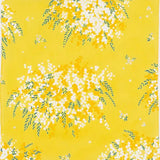 Wind Bath Mat 45cm | Kohare Mimoza Yellow | 100% Cotton | Musubi Musubi