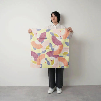 Wind Bath Mat 70cm | Folding Bamboo Mat / Remoniero | Himemusubi Series - Adeline Klam | Organic Cotton | Musubi Beauty Musubi Beauty