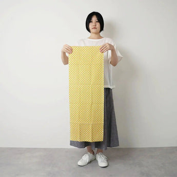 手ぬぐい｜綿100%｜コットン｜注染｜七宝小紋 黄色｜かまわぬ かまわぬ
