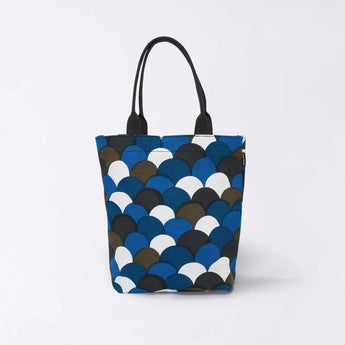 Tote Bag (Vertical Type) | Aoba Nami Yaki | Hand-dyed Fabric, Canvas, 100% Cotton, Bag, Made in Japan | Kyoto Artisan Workmanship 【Fuwa Market Original 】 Fuwa Market