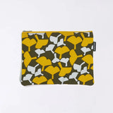 Flat pouch | Ginkgo leaves | Hand-dyed fabric, umbrella cloth, 100% cotton, pouch, made in Japan | For your happiness 【 Fuwa Market Original 】 Fuwa Market