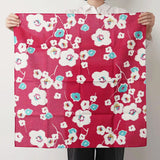 Furofuki Bath Mat 70cm with Ring | Plum Blossom Modangal | Organic Cotton | Musubi Musubi