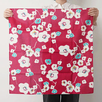 Furofuki Bath Mat 70cm with Ring | Plum Blossom Modangal | Organic Cotton | Musubi Musubi