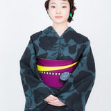 makumo 浴衣 椿 黒