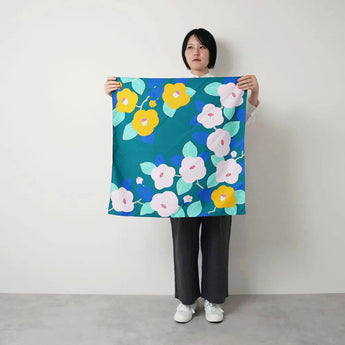 Wind Bath Towel 70cm | Bamboo Cotton / Green | Aqua Drop (Water Repellent) - Adeline Klam | Poliestel | Musubi Musubi